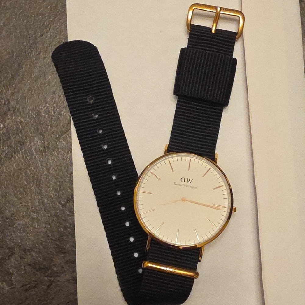 Daniel Wellington Classic Black and Gold Watch